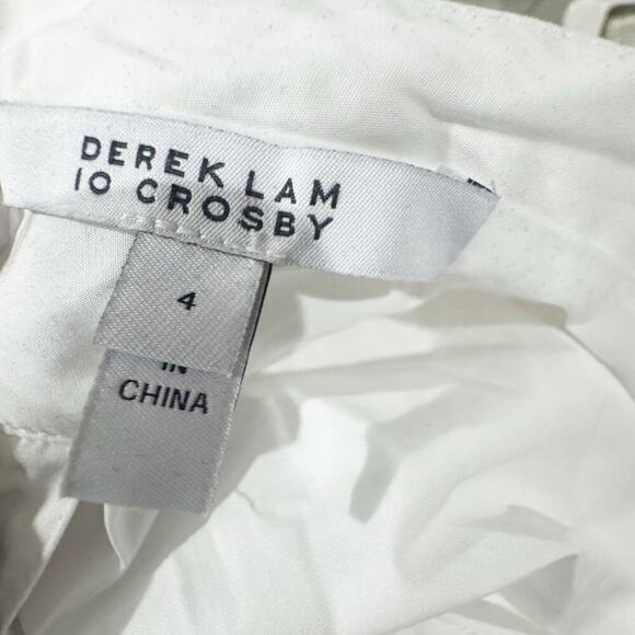 Derek Lam 10 Crosby Celeste Wrap Dress Cap Sleeve in White Size 4 NWT - Picture 6 of 13